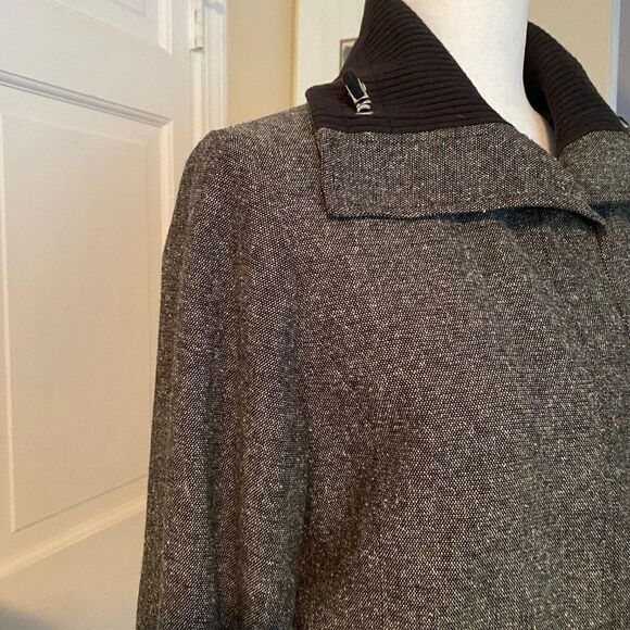 Jones New York Signature Black White Tweed Blazer SZ S - Picture 3 of 14